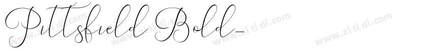 Pittsfield Bold字体转换
